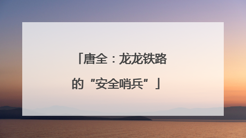 唐全：龙龙铁路的“安全哨兵”