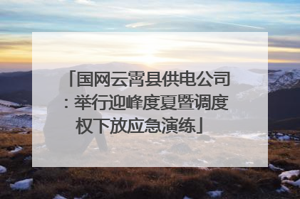 国网云霄县供电公司：举行迎峰度夏暨调度权下放应急演练