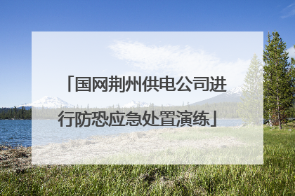国网荆州供电公司进行防恐应急处置演练
