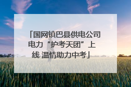 国网镇巴县供电公司 电力“护考天团”上线 温情助力中考