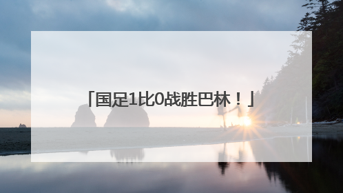 国足1比0战胜巴林！