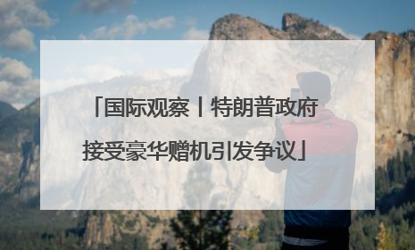 国际观察丨特朗普政府接受豪华赠机引发争议