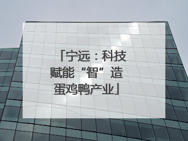 宁远：科技赋能“智”造蛋鸡鸭产业
