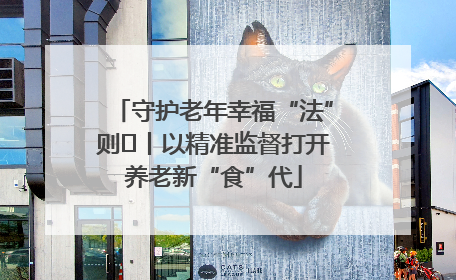 守护老年幸福“法”则⑮丨以精准监督打开养老新“食”代