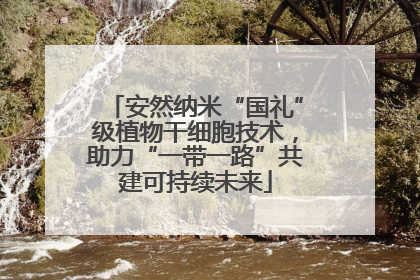 安然纳米“国礼”级植物干细胞技术，助力“一带一路”共建可持续未来