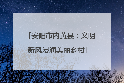 安阳市内黄县：文明新风浸润美丽乡村