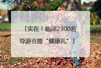 实在！临潼2300名导游喜提“健康礼”