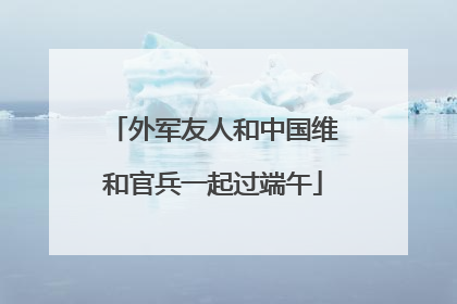 外军友人和中国维和官兵一起过端午