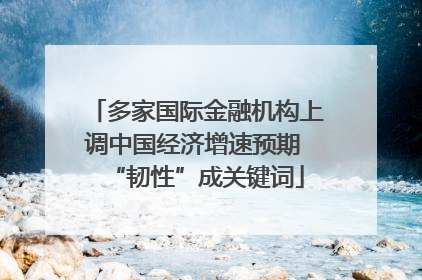 多家国际金融机构上调中国经济增速预期 “韧性”成关键词