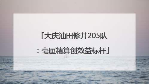 大庆油田修井205队：毫厘精算创效益标杆