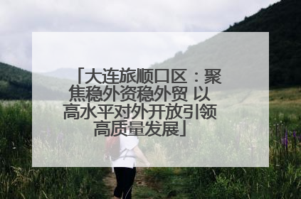 大连旅顺口区：聚焦稳外资稳外贸 以高水平对外开放引领高质量发展