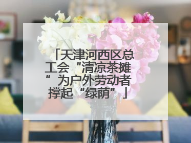 天津河西区总工会“清凉茶摊”为户外劳动者撑起“绿荫”