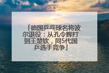 德国乒乓球名将波尔退役：从孔令辉打到王楚钦，同5代国乒选手竞争