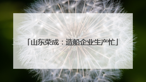 山东荣成：造船企业生产忙