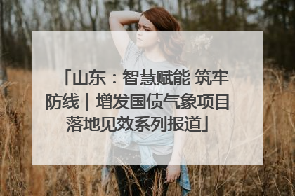 山东：智慧赋能 筑牢防线｜增发国债气象项目落地见效系列报道