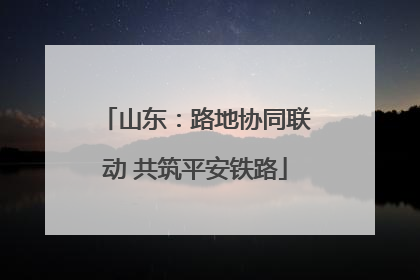 山东：路地协同联动 共筑平安铁路