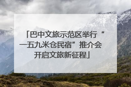 巴中文旅示范区举行“一五九米仓民宿”推介会 开启文旅新征程
