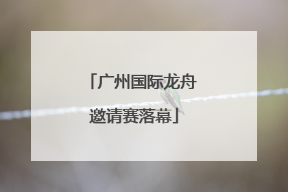 广州国际龙舟邀请赛落幕