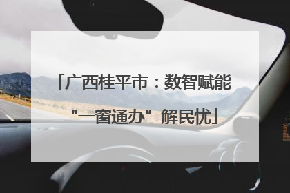 广西桂平市:数智赋能“一窗通办”解民忧