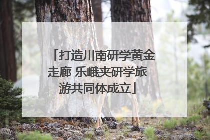 打造川南研学黄金走廊 乐峨夹研学旅游共同体成立