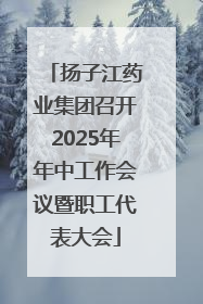扬子江药业集团召开2025年年中工作会议暨职工代表大会