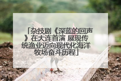 杂技剧《深蓝的回声》在大连首演 展现传统渔业迈向现代化海洋牧场奋斗历程