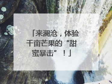 来澜沧，体验千亩芒果的“甜蜜暴击”！