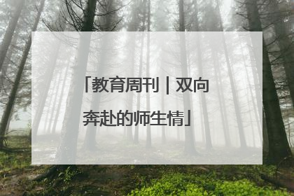 教育周刊｜双向奔赴的师生情