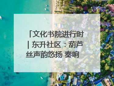 文化书院进行时｜东升社区：葫芦丝声韵悠扬 奏响文化和谐曲