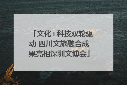 文化+科技双轮驱动 四川文旅融合成果亮相深圳文博会
