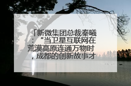 新微集团总裁秦曦：“当卫星互联网在荒漠高原连通万物时，成都的创新故事才真正开始”