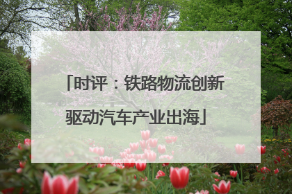 时评：铁路物流创新驱动汽车产业出海