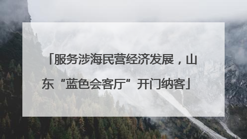 服务涉海民营经济发展，山东“蓝色会客厅”开门纳客