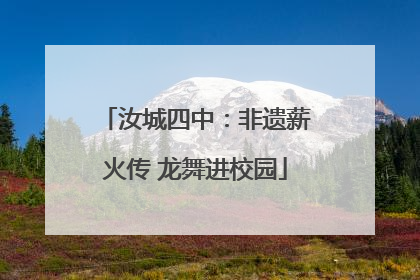 汝城四中：非遗薪火传 龙舞进校园