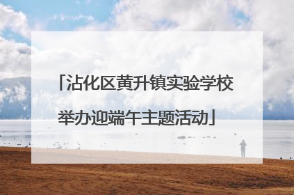 沾化区黄升镇实验学校举办迎端午主题活动