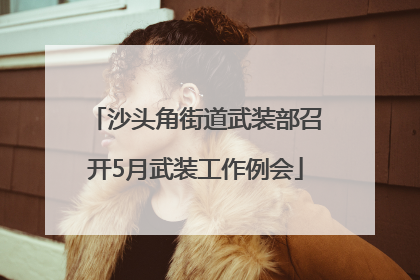 沙头角街道武装部召开5月武装工作例会