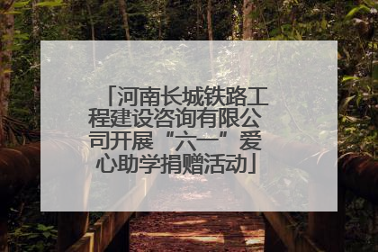 河南长城铁路工程建设咨询有限公司开展“六一”爱心助学捐赠活动
