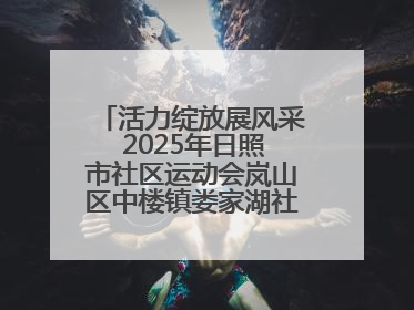 活力绽放展风采 2025年日照市社区运动会岚山区中楼镇娄家湖社区专场举行