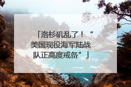 洛杉矶乱了！“美国现役海军陆战队正高度戒备”