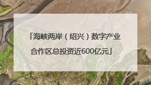 海峡两岸（绍兴）数字产业合作区总投资近600亿元