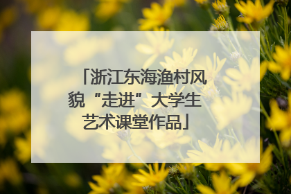 浙江东海渔村风貌“走进”大学生艺术课堂作品