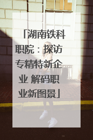 湖南铁科职院：探访专精特新企业 解码职业新图景