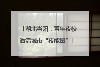 湖北当阳：青年夜校激活城市“夜能量”