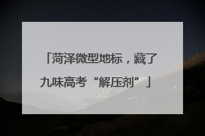 菏泽微型地标，藏了九味高考“解压剂”