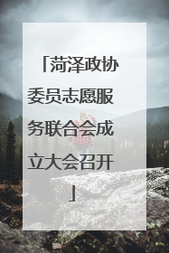 菏泽政协委员志愿服务联合会成立大会召开