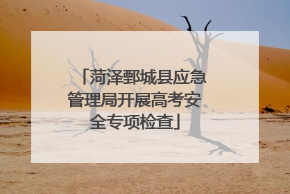 菏泽鄄城县应急管理局开展高考安全专项检查