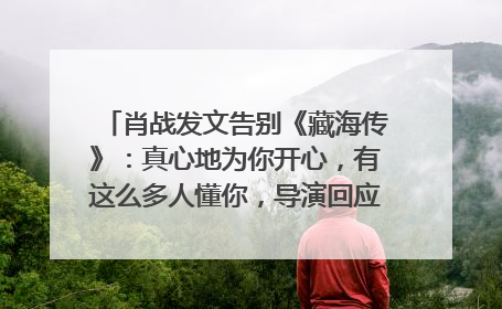 肖战发文告别《藏海传》：真心地为你开心，有这么多人懂你，导演回应“是否有第二季”