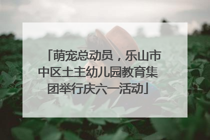 萌宠总动员，乐山市中区土主幼儿园教育集团举行庆六一活动