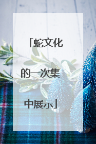 蛇文化的一次集中展示
