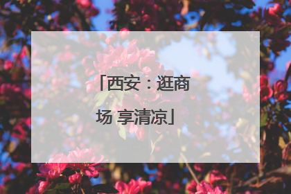 西安：逛商场 享清凉